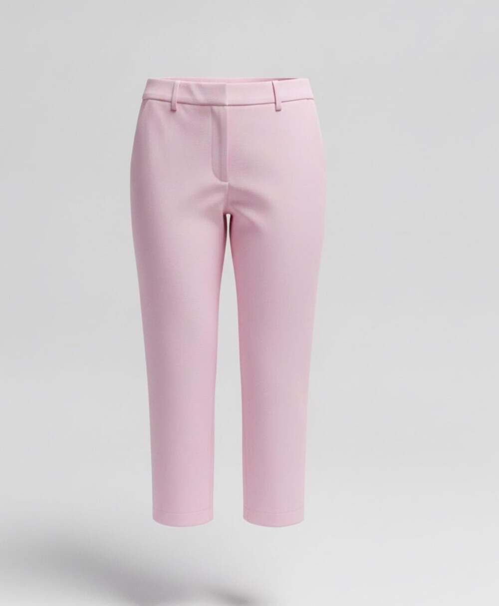 Croft & Barrow Classic Fit Capri Pants Size 8 Pink Stretch Cotton